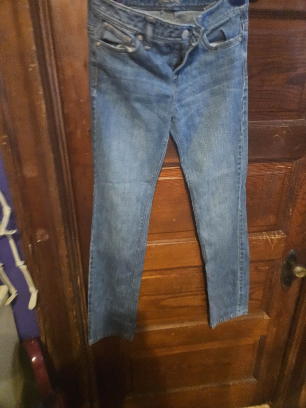 Girls Blue Slim Straight Jeans